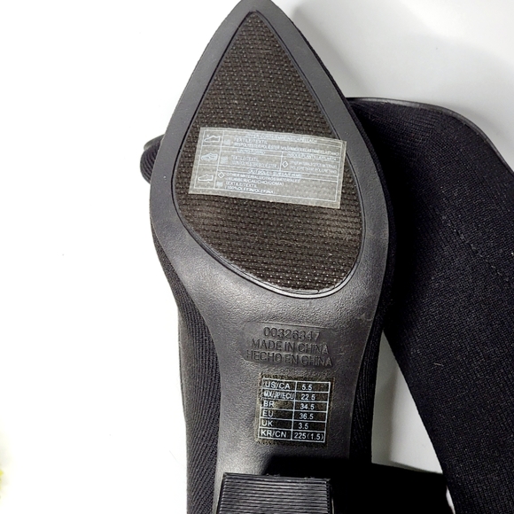 NWOT Forever 21 Size 5.5 Pointy Toe Elastic Ankle Boots - Picture 4 of 5